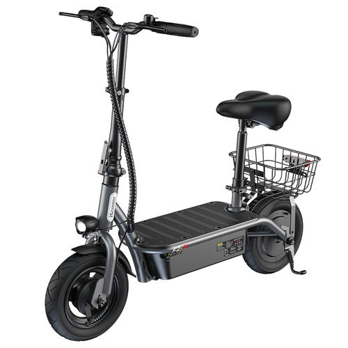 iScooter F2 E-Scooter 500 W mit Sitz und hinterem Korb iScooter F2 E-Scooter 500 W mit Sitz und hinterem Korb